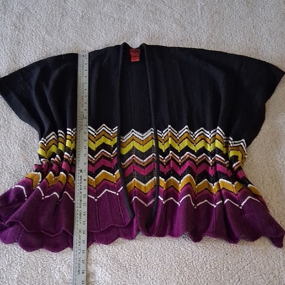 Missoni for Target Black and Multicolor Chevron Cape - Picture 3 of 4